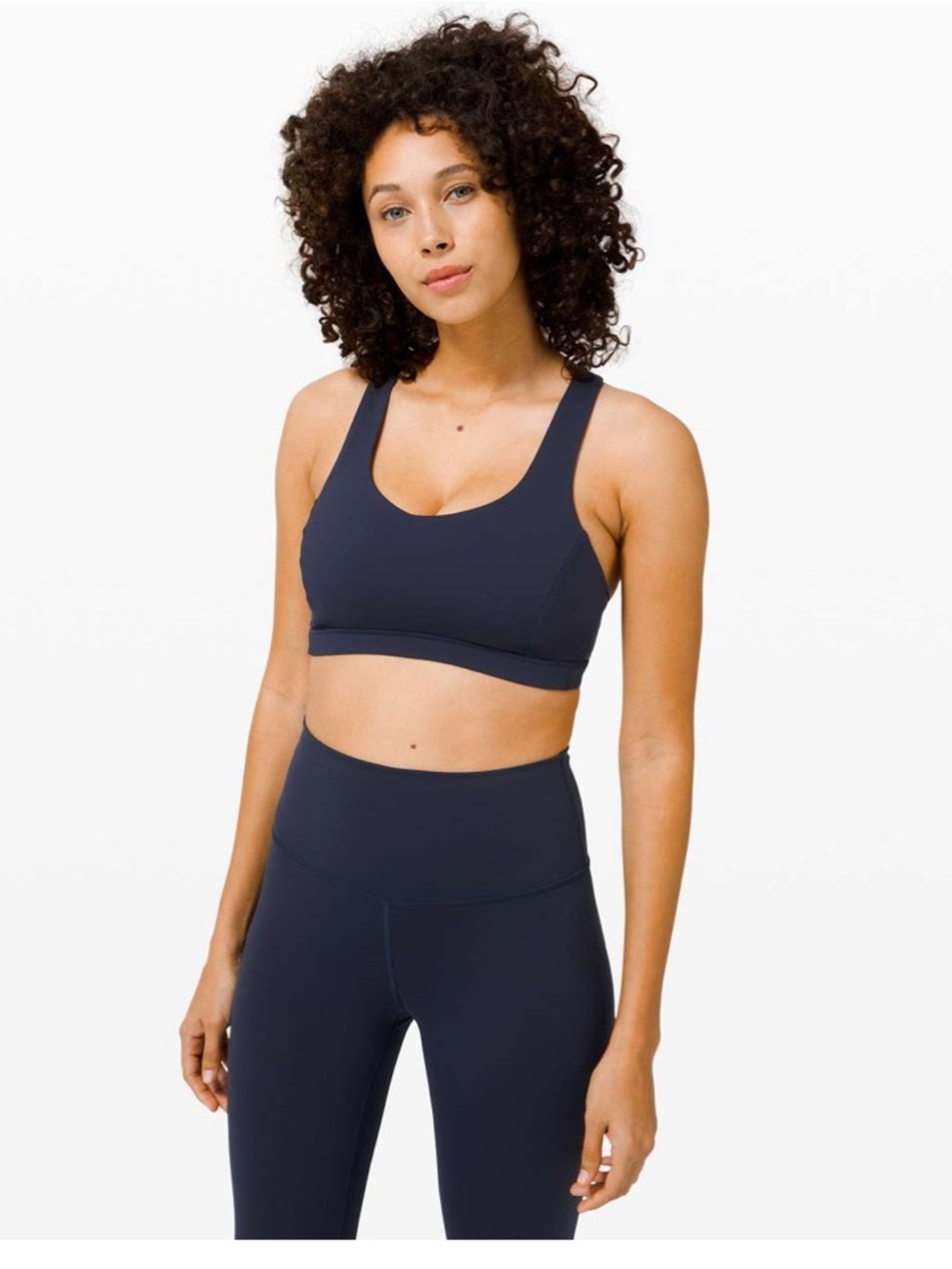 lululemon athletica Navy Scoop Support Sports Bra